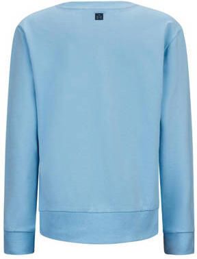 Retour Jeans sweater Dio met printopdruk lichtblauw Printopdruk 122 128
