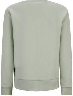 Retour Jeans sweater Luuk met printopdruk zachtgroen Printopdruk 122 128