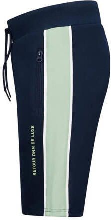 Retour Jeans sweatshort Lars donkerblauw zachtgroen Korte broek Jongens Polyester 122 128 - Foto 1
