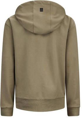 Retour Jeans sweatvest Charlie met printopdruk licht armygroen Jongens Stretchkatoen Capuchon 122 128