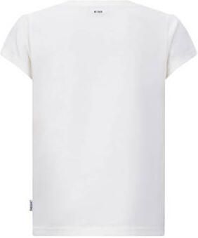 Retour Jeans T-shirt Grazia met printopdruk wit Meisjes Katoen Ronde hals 170 176