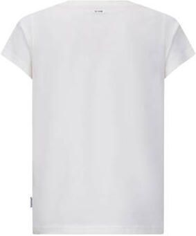 Retour Jeans T-shirt Lola met printopdruk wit Meisjes Katoen Ronde hals 134 140