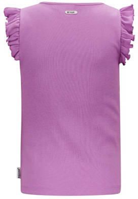 Retour Jeans T-shirt Lorient paars Meisjes Katoen Ronde hals Effen 170 176