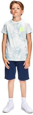 Retour Jeans T-shirt Max met all over print groen ecru Jongens Katoen Ronde hals 170 176 - Foto 1