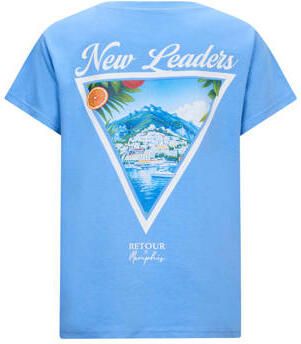 Retour Jeans T-shirt met backprint lichtblauw Jongens Katoen Ronde hals - Foto 2