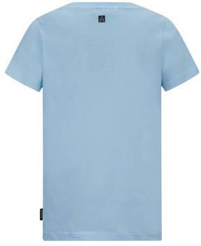 Retour Jeans T-shirt Orlando met printopdruk lichtblauw Jongens Katoen Ronde hals 122 128