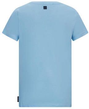 Retour Jeans T-shirt Raoul met printopdruk lichtblauw Jongens Katoen Ronde hals 122 128