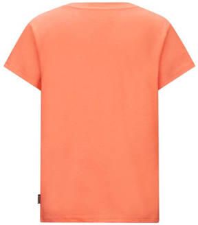 Retour Jeans T-shirt Rico oranje Jongens Katoen Ronde hals Meerkleurig 122 128