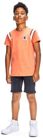 Retour Jeans T-shirt Rico oranje Jongens Katoen Ronde hals Meerkleurig 122 128 - Foto 3