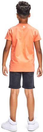Retour Jeans T-shirt Rico oranje Jongens Katoen Ronde hals Meerkleurig 122 128 - Foto 2