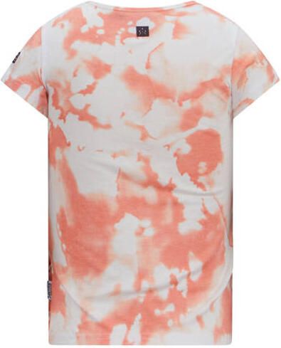 Retour Jeans tie-dye T-shirt van biologisch katoen oranje wit Tie-dye 146-152 - Foto 2