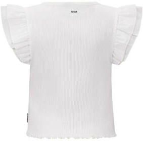 Retour Jeans top Royce wit Meisjes Katoen Ronde hals Effen 146 152