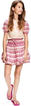 Retour Jeans top Xena met all over print beige roze T-shirt Meisjes Katoen Ronde hals 158 164 - Foto 1