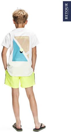 Retour Jeans zwemshort Renzo geel Jongens Polyester Effen 122 128 - Foto 2