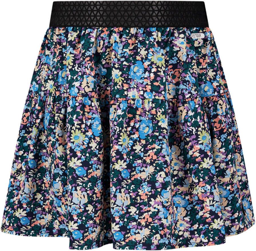 Retour Jeans rok met all over print paars Meisjes Polyester All over print 158-164