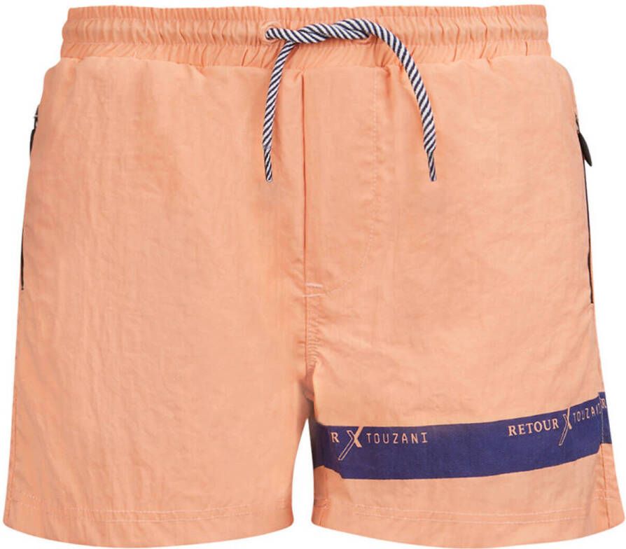 Retour Denim zwemhort Free koraalrood blauw Zwemshort Jongens Polyamide 146 152