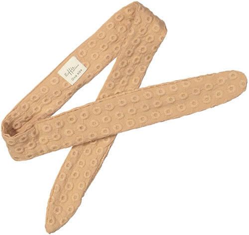 Riffle Amsterdam haarband Britt beige Haar accessoire Meisjes Katoen Effen