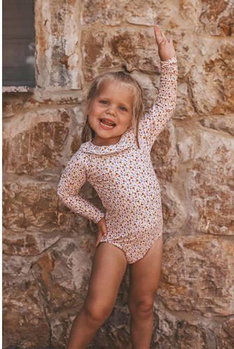 Salted Stories UV badpak Saba lila oranje Beige Meisjes Polyamide 134 140 - Foto 2