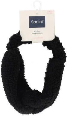 Sarlini teddy hoofdband set van 2 zwart ecru Effen - Foto 2