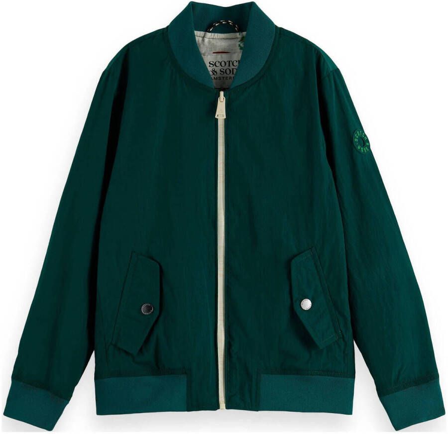 Scotch & Soda zomerjas donkergroen Jongens Polyamide Ronde hals Effen 152 - Foto 2