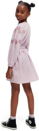 SCOTCH & SODA Meisjes Jurken Long-sleeved Lightweight Flower Embroidery Dress Lila - Foto 4