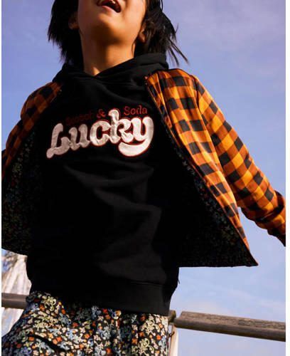 Scotch & Soda reversible zomerjas met all over print bruin Meisjes Polyester Klassieke kraag 116 - Foto 2