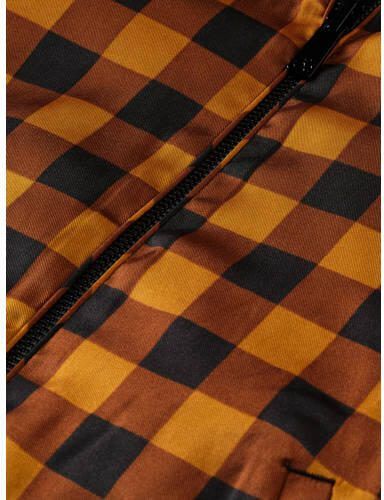 Scotch & Soda reversible zomerjas met all over print bruin Meisjes Polyester Klassieke kraag 116 - Foto 4