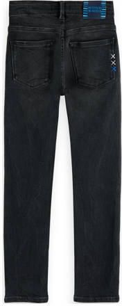 Scotch & Soda skinny jeans zwart Jongens Stretchdenim Effen 134 - Foto 5