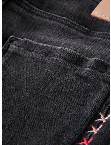 Scotch & Soda skinny jeans zwart Meisjes Stretchdenim (duurzaam) 134 - Foto 2