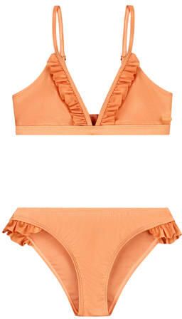 Shiwi bikini met ruches Blake oranje Meisjes Polyamide Effen - Foto 3