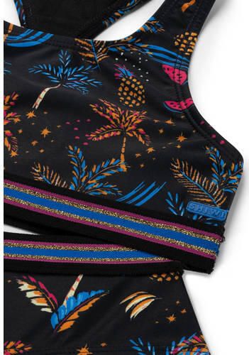 Shiwi crop bikini Charlie zwart Meisjes Polyester All over print 122 128