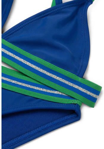 Shiwi triangel bikini Luna blauw groen Meisjes Polyester Meerkleurig 122 128