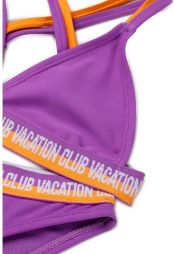 Shiwi triangel bikini Luna paars oranje Meisjes Polyester Meerkleurig 110 116 - Foto 2