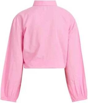 Shoeby blouse met all over print roze Meisjes Katoen Klassieke kraag All over print 98 104
