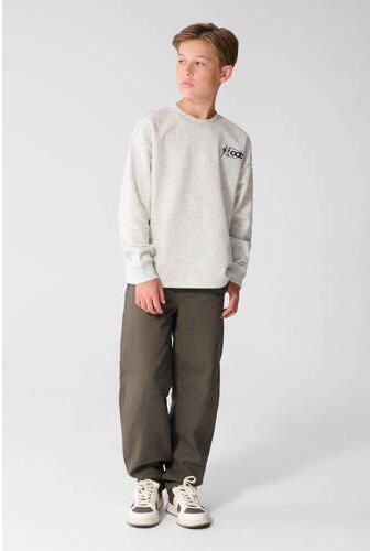 Shoeby barrel casual broek donkergroen Jongens Katoen Effen - Foto 2