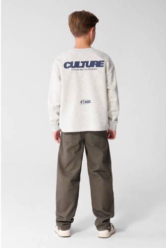 Shoeby barrel casual broek donkergroen Jongens Katoen Effen - Foto 3