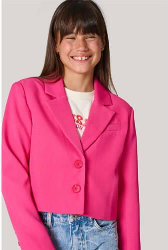Shoeby blazer roze Meisjes Polyester Reverskraag Effen 146 152