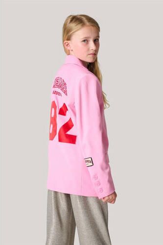 Shoeby blazer roze Meisjes Polyester Reverskraag Effen 134 140