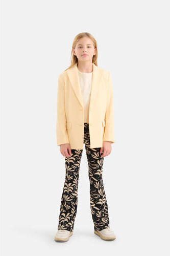 Shoeby blazer zachtgeel Meisjes Polyester Reverskraag Effen 158 164 - Foto 2