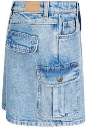 Shoeby denim; spijkerrok medium blue denim Blauw Effen 122 128 - Foto 3