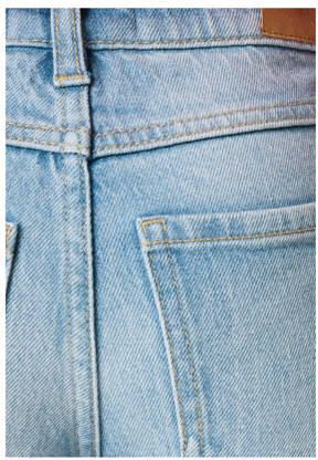 Shoeby Destroyed Straight Leg Jeans Bleached Blauw Meisjes Katoen Effen 104 - Foto 3