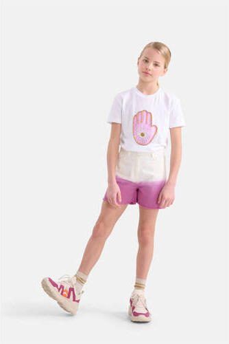 Shoeby dip-dye denim short wit paars Korte broek Meisjes Katoen Dip-dye 134 140 - Foto 2