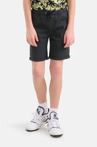 Shoeby extra low waist regular fit cargo short zwart Korte broek Jongens Katoen 122 128 - Foto 4