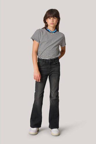 Shoeby flared jeans zwart Meisjes Katoen 176 | Jeans van