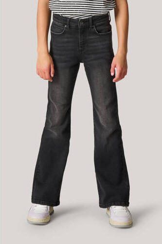 Shoeby flared jeans zwart Meisjes Katoen 170 | Jeans van - Foto 2