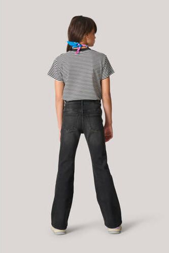 Shoeby flared jeans zwart Meisjes Katoen 110 | Jeans van - Foto 4
