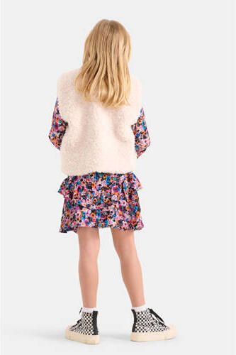 Shoeby gilet ecru Meisjes Polyester Openvallende hals Effen 134 140