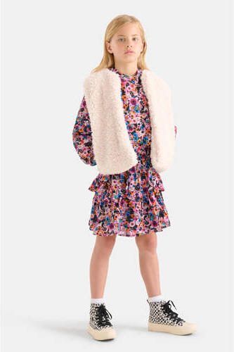Shoeby gilet ecru Meisjes Polyester Openvallende hals Effen 134 140 - Foto 3