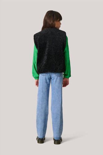 Shoeby gilet zwart Meisjes Polyester Ronde hals Effen 110 116