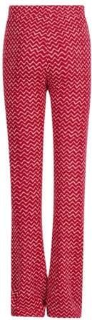 Shoeby high waist flared broek met all over print roze Meisjes Polyester 158 164